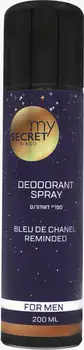MY SECRET RIAGO  <br> דאודורנט ספריי לגבר BLUE DE CHANEL