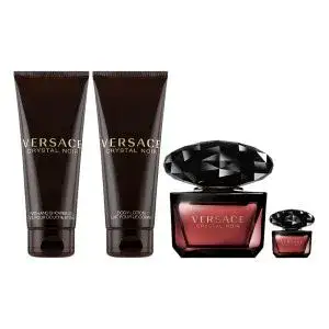 מארז בישום VERSACE CRYSTAL NOIR <br> א.ד.פ לאשה 90מ"ל