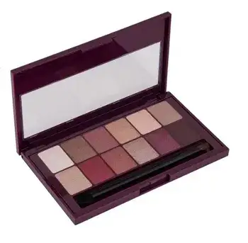 M A Y B E L L I N E <br> BURGUNDY BAR פלטות צללית בעלת 12 גווני אדמה חמים