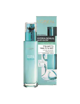 L' O R E A L - HYDRE GENIUS <br> ג'ל לחות קליל עד 72 שעות