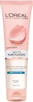 L' O R E A L - RARE FLOWERS <br> ג'ל ניקוי מנקה מטהר ומרענן 150מ"ל