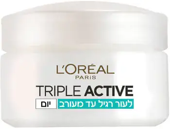 L' O R E A L - TRIPLE ACTIVE <br> קרם לחות ליום להגנה מתקדמת 24 שעות 50מ"ל