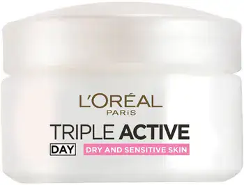 L' O R E A L - TRIPLE ACTIVE <br> קרם לחות להזנת אינטנסיבית 24 שעות 50מ"ל