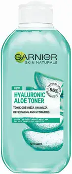G A R N I E R - SKIN NATURALS <br> מי פנים עם אלוורה וחומצה היאלורונית 200מ"ל