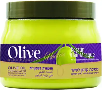 OLIVE - מסיכת קרטין לשיער <br> מועשרת בשמן זית