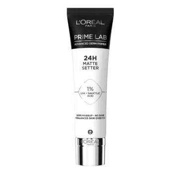 LOREAL 24H MATTE SRTTER PRIMER LAB <br> לוריאל LAB פריימר מנטרל ברק עד 24 שעות