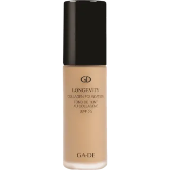 GADE LONGEVITY COLAGEN FOUNDATION SPF20 502 SOFT BEIGE  <br> גייד מייק אפ על בסיס קולגן SPF20 502
