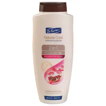 Dr.FISCHER - NATURAL CARE 2 in 1 שמפו + מרכך לשיער רגיל <br> ורדים ורימונים